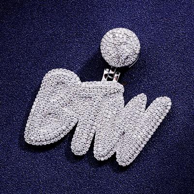 Custom S925 & VVS1 Moissanite Unique Letter Pendant Deposit