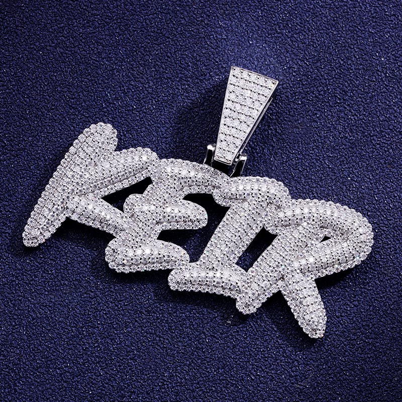 Custom S925 & VVS1 Moissanite Unique Letter Pendant Deposit