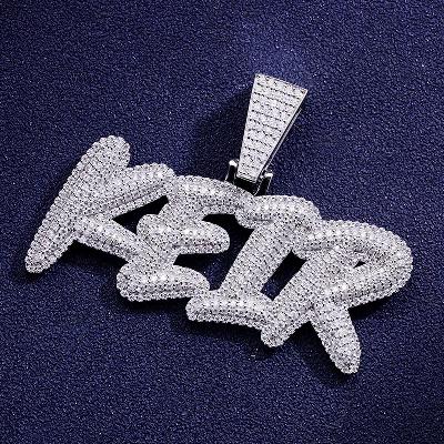 Custom S925 & VVS1 Moissanite Unique Letter Pendant Deposit