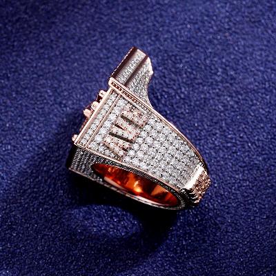 Custom S925 & VVS1 Baguette Moissanite Trap House Ring Deposit