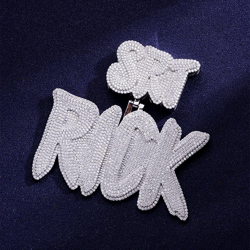 Custom S925 & VVS1 Moissanite Unique Letter Pendant Deposit