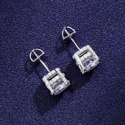 Custom S925 & VVS1 Moissanite Round Cut Earrings Deposit