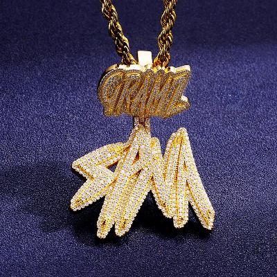 Custom S925 & VVS1 Moissanite Letter Pendant Deposit