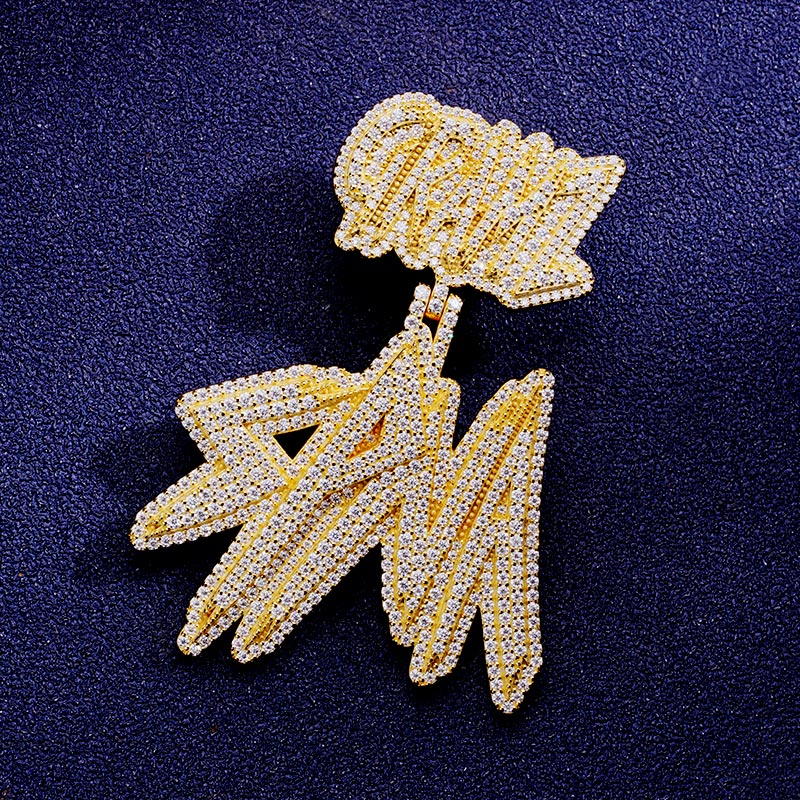 Custom S925 & VVS1 Moissanite Letter Pendant Deposit