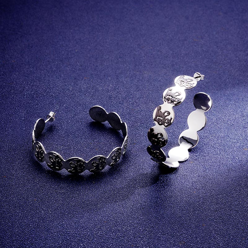 Custom S925 Unique Enamel Hoop Earrings Deposit