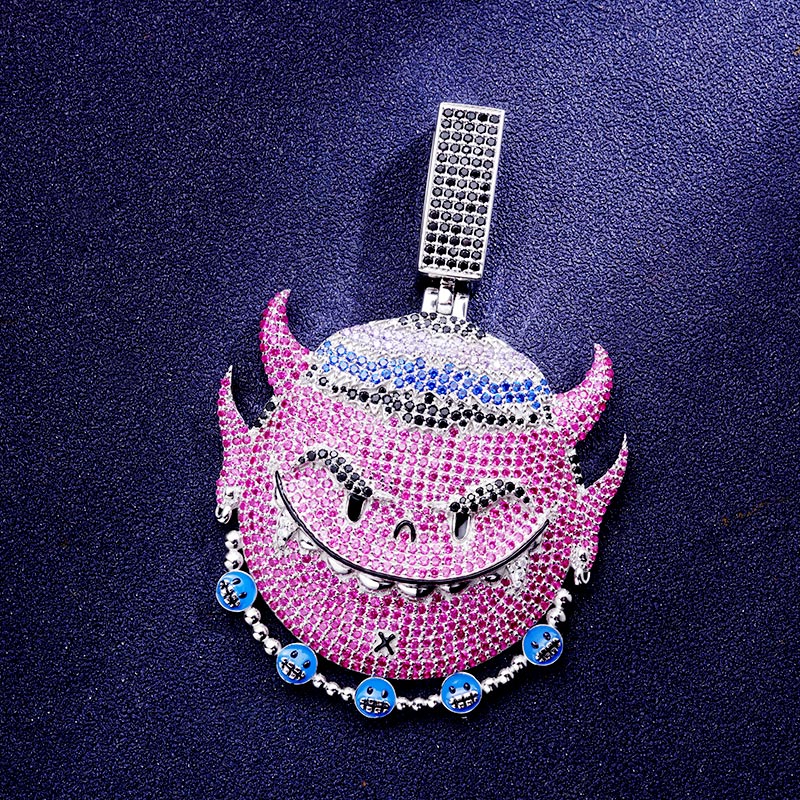 Custom S925 Iced Unique Cartoon Pendant Deposit