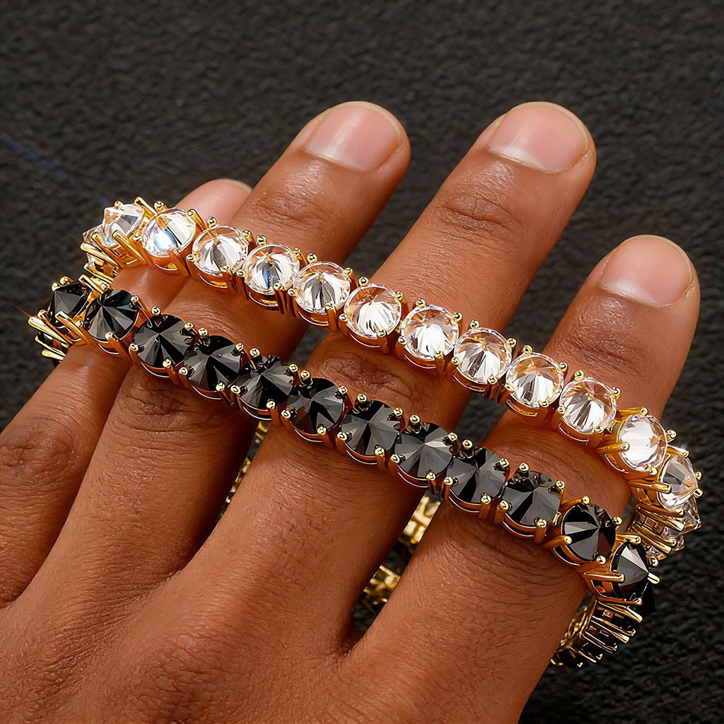 5mm Iced Out Inverted Setting Tennis Bracelet