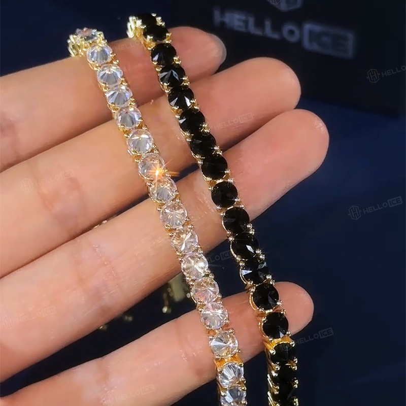 5mm Iced Out Inverted Setting Tennis Bracelet