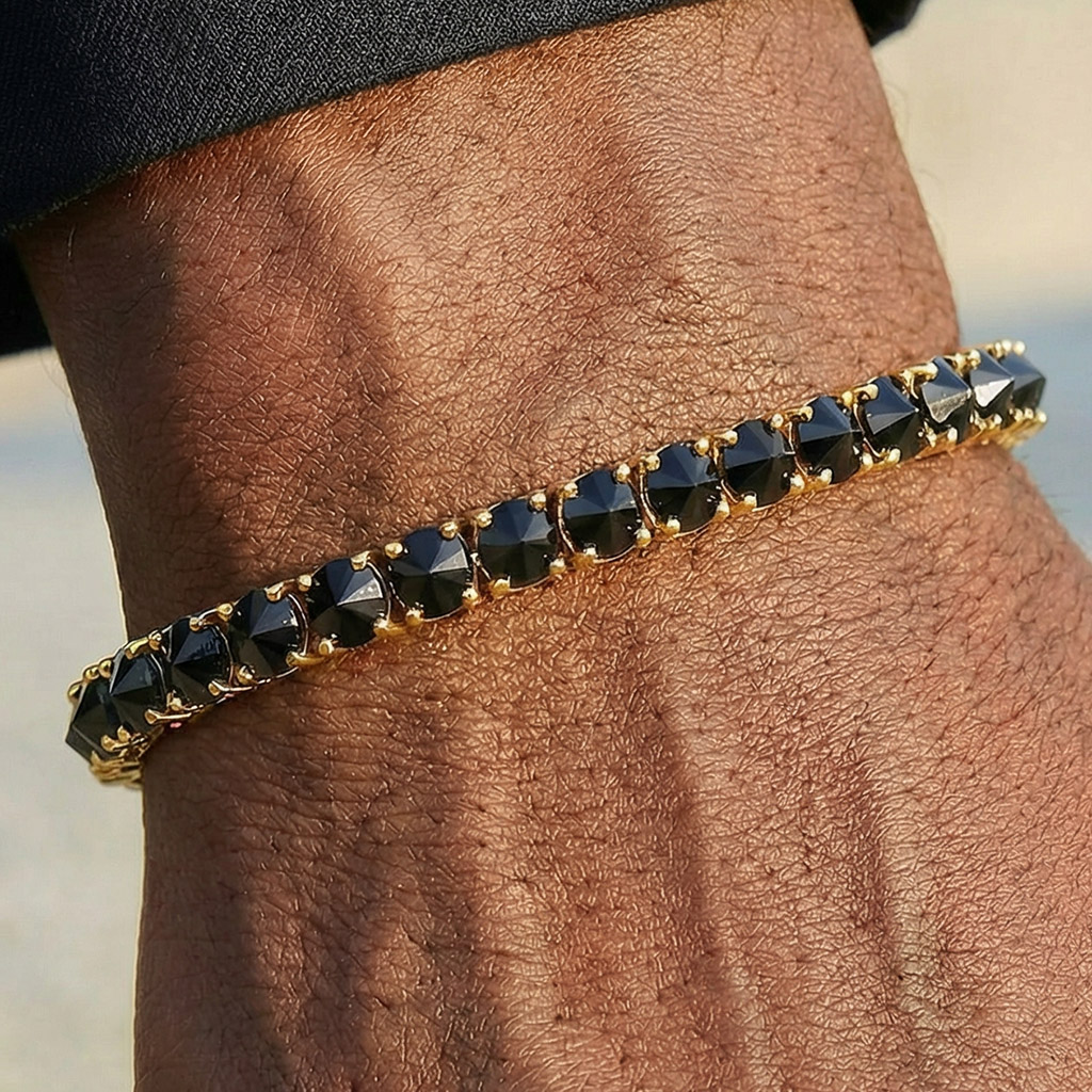 5mm Iced Out Inverted Setting Tennis Bracelet