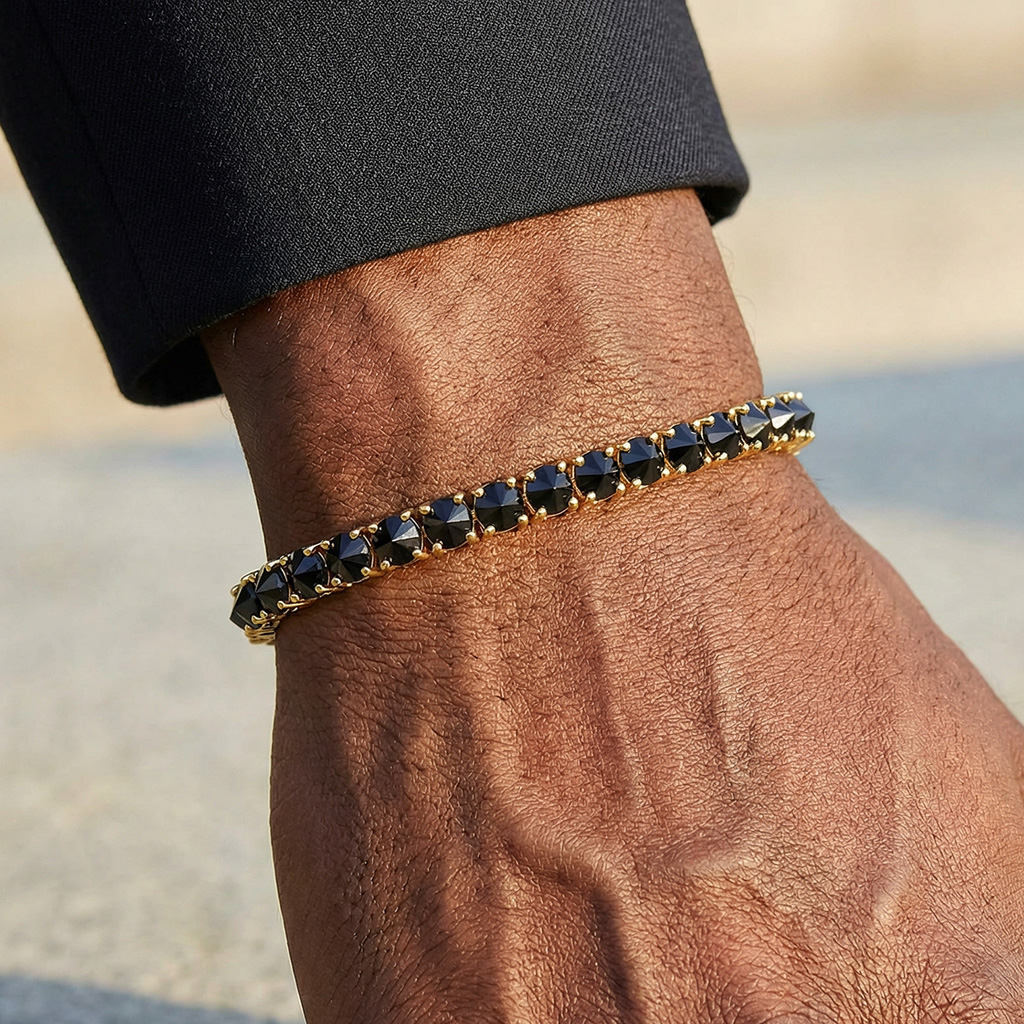 5mm Iced Out Inverted Setting Tennis Bracelet