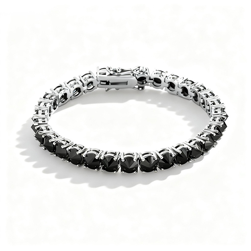 5mm Iced Out Inverted Setting Tennis Bracelet