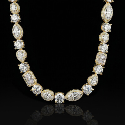 10mm Iced Out Multi Shaped Diamond Chain