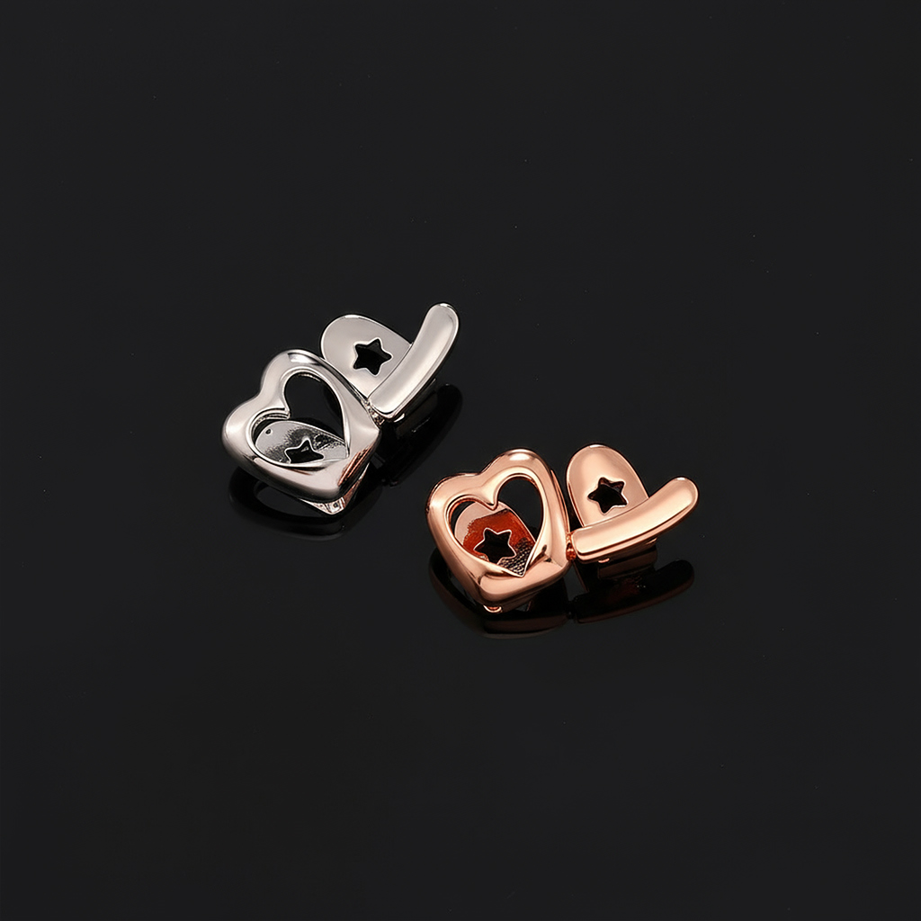 Pre-made Star & Heart Double Grillz