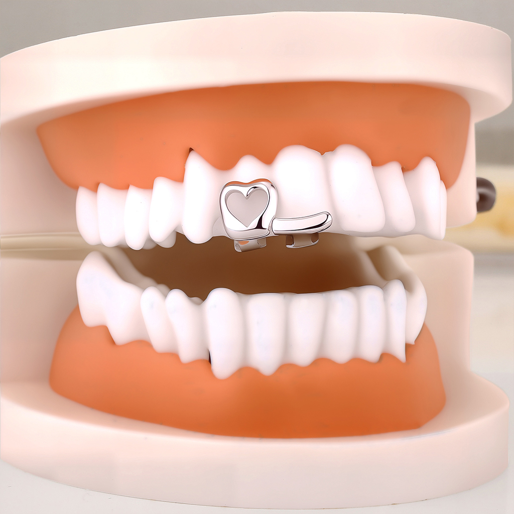 Pre-made Star & Heart Double Grillz