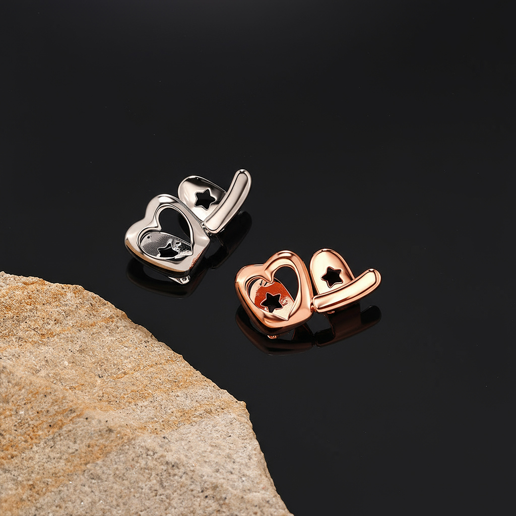 Pre-made Star & Heart Double Grillz