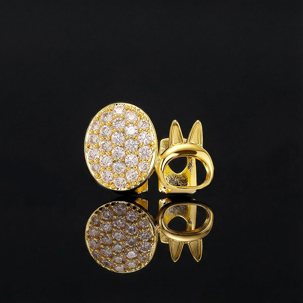 Iced Out Bunny-Ear Double Grillz Iced Out Bunny-Ear Double Grillz