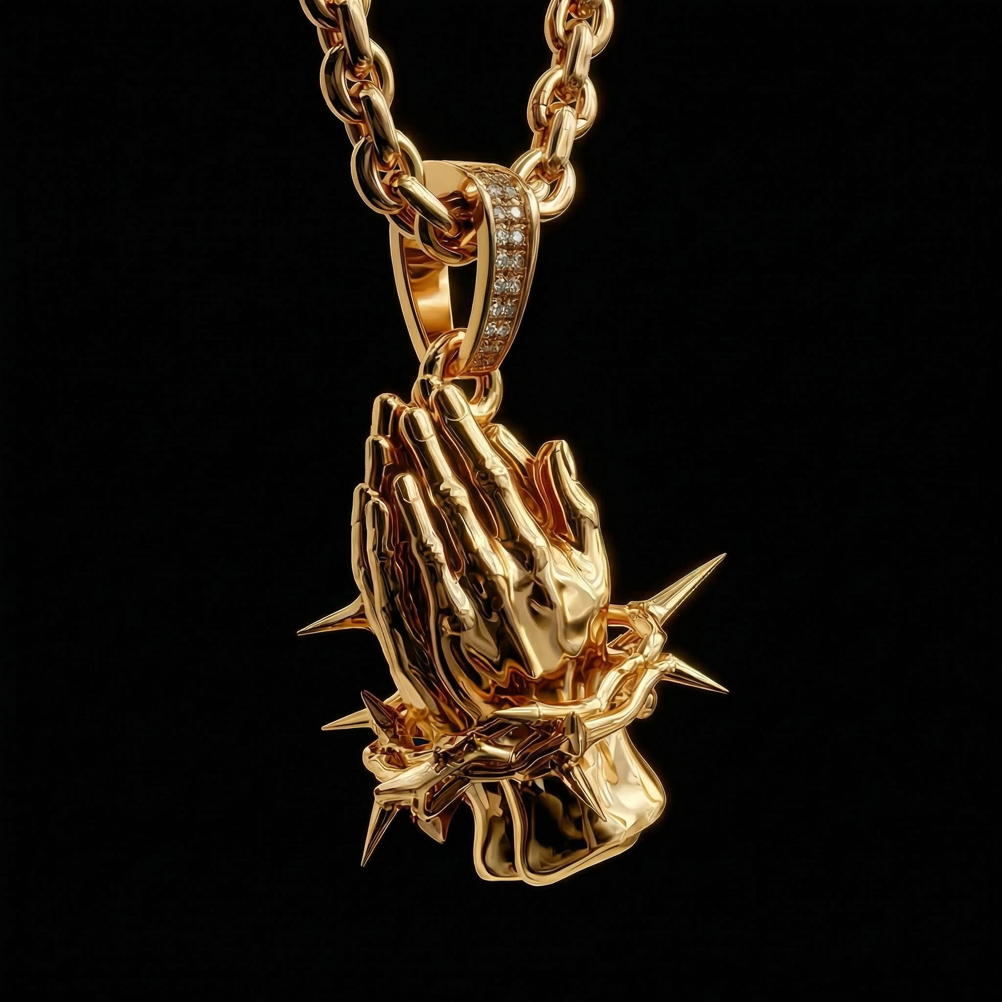 Praying Hands Thorn Pendant Praying Hands Thorn Pendant