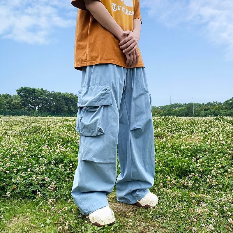 Vintage Casual Multi-Pocket Work Pants