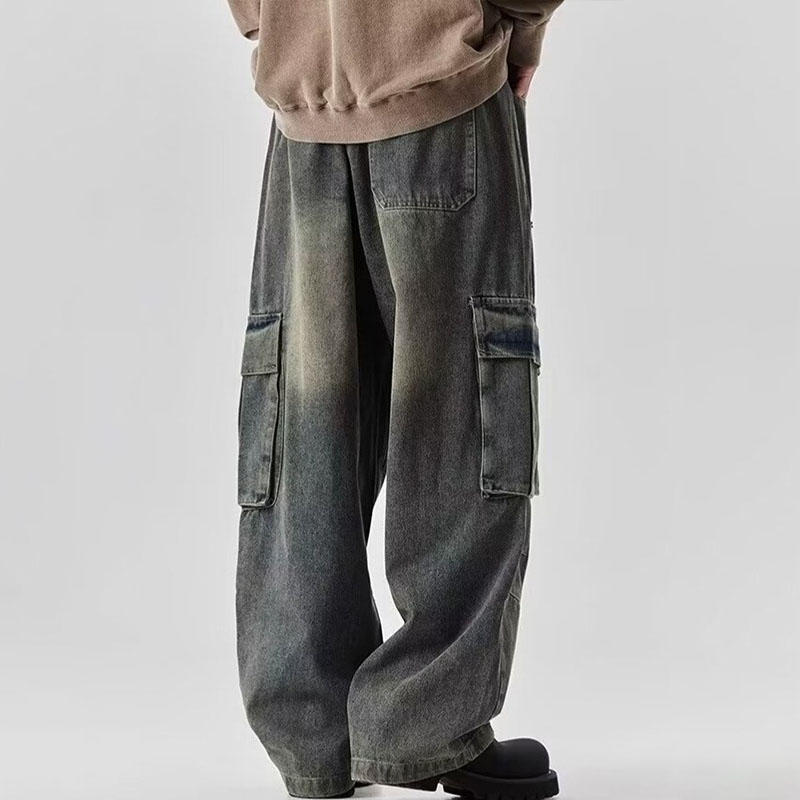 Vintage Multi-Pocket Workwear Jeans