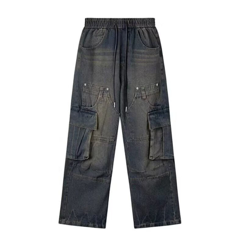 Vintage Multi-Pocket Workwear Jeans