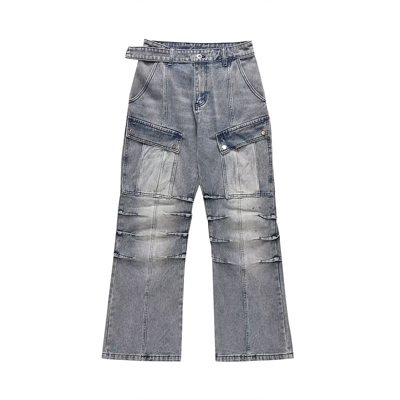 Vintage Personalized Spliced Jeans