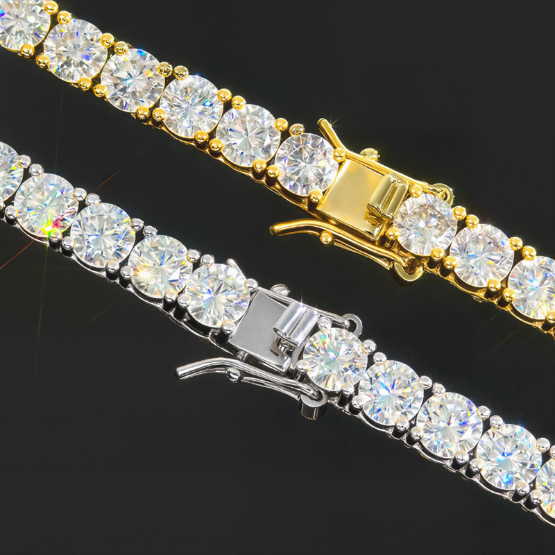 Full Iced Four Leaf Clover 5mm Tennis Chain