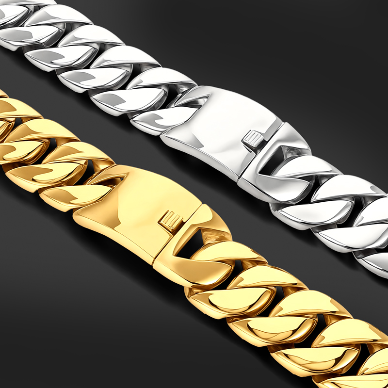 32mm 316L Stainless Steel Cuban Chain