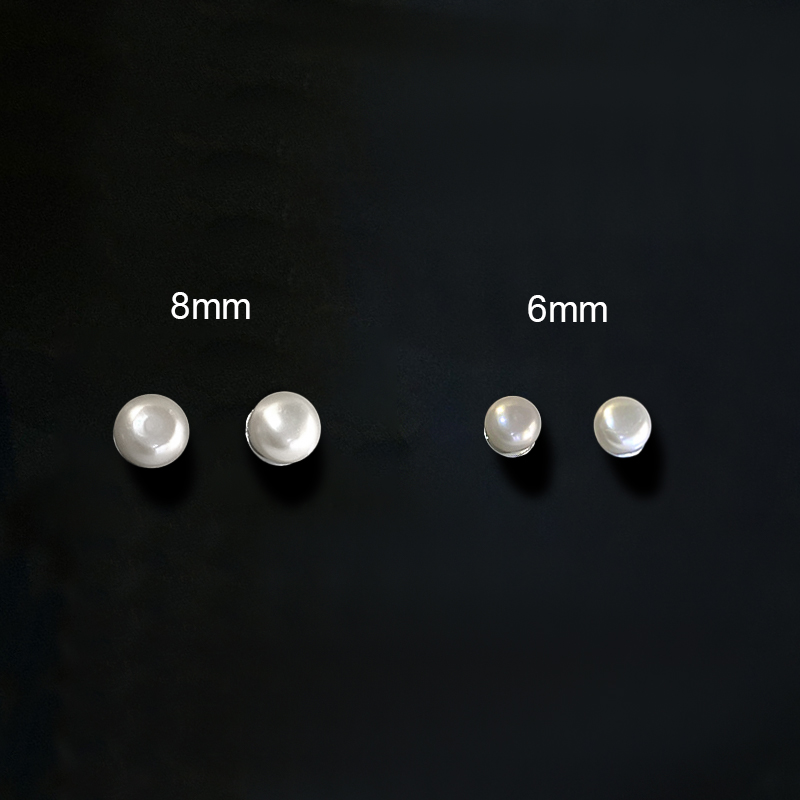 6mm/8mm Magnetic Pearl Stud Earrings