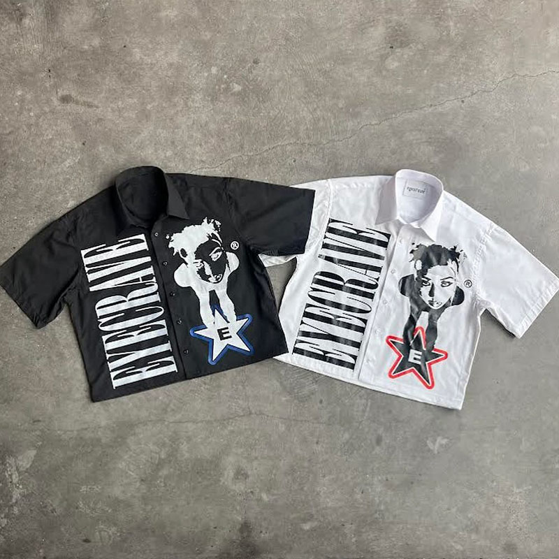 Y2K Style Print Shirt