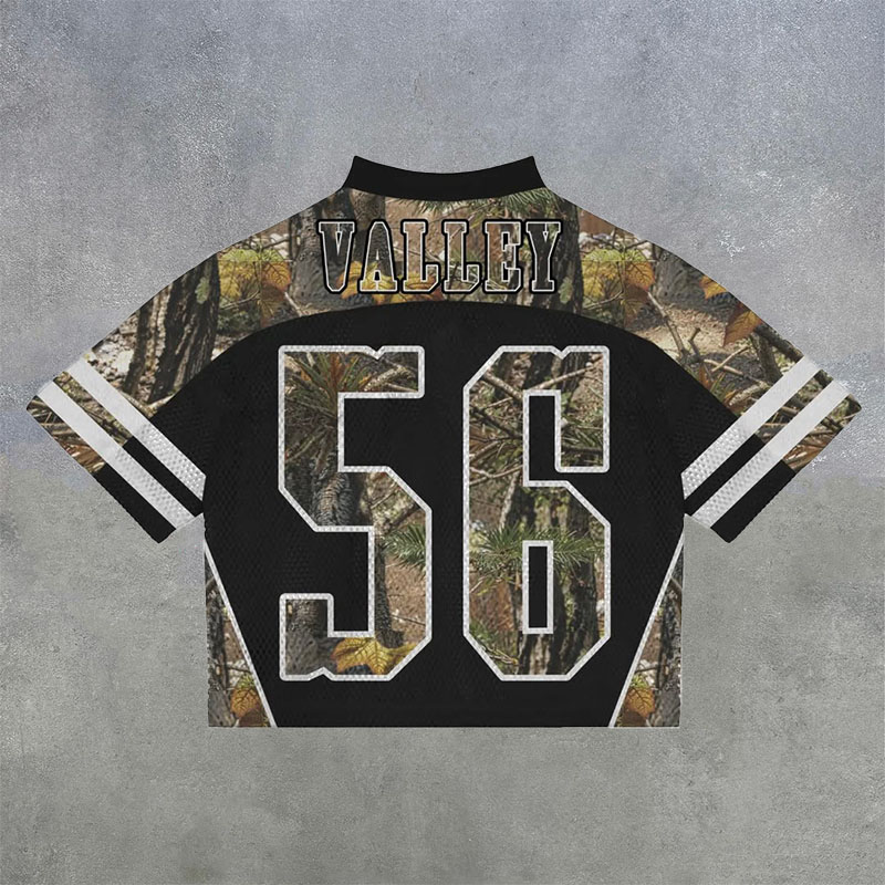 No.46 Camouflage Print Mesh Jersey
