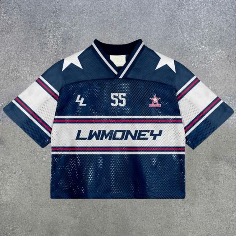 No.55 Digital Print Mesh Jersey