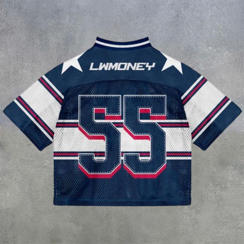No.55 Digital Print Mesh Jersey