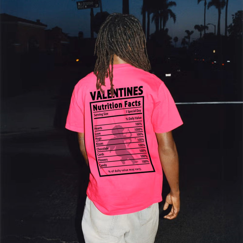 Valentine's Day Print Cotton T-Shirt