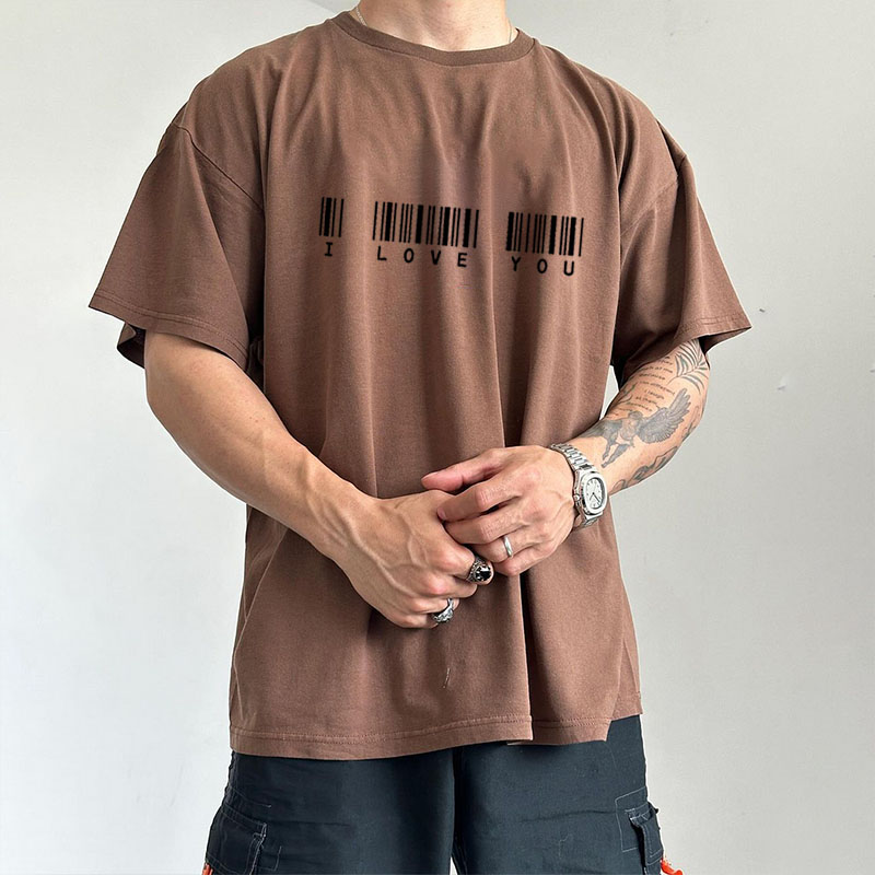 Valentine's Day Print Cotton T-Shirt Valentine's Day Print Cotton T-Shirt