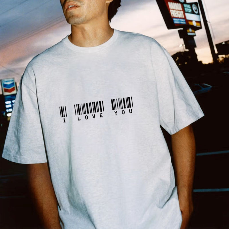 Valentine's Day Print Cotton T-Shirt Valentine's Day Print Cotton T-Shirt