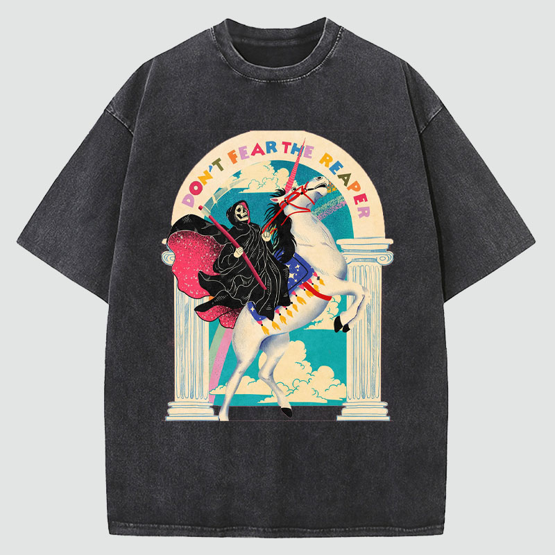 Art Illustration Washed Cotton T-Shirt