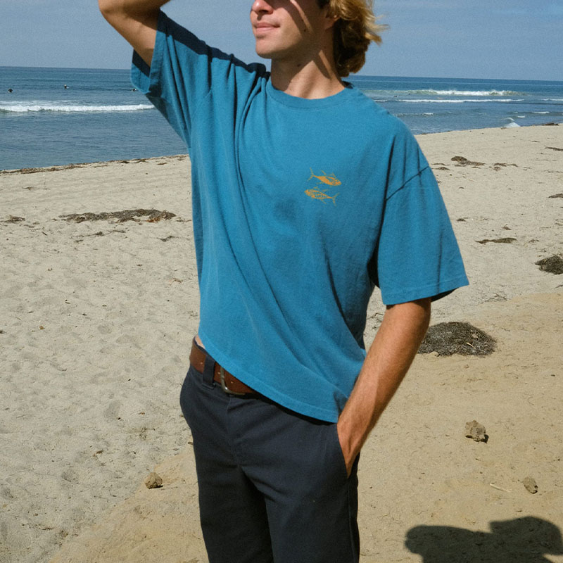 Vacation Print Cotton T-Shirt