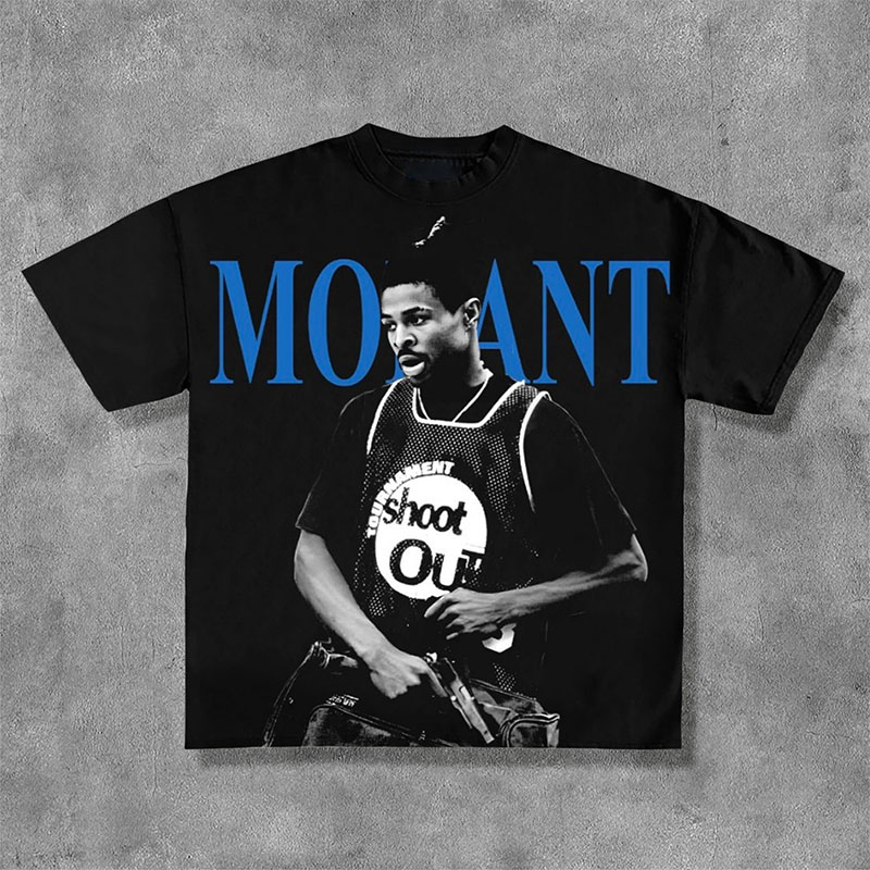 Basketball Figures Morant Print T-Shirt