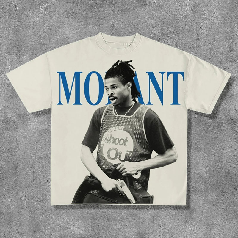 Basketball Figures Morant Print T-Shirt