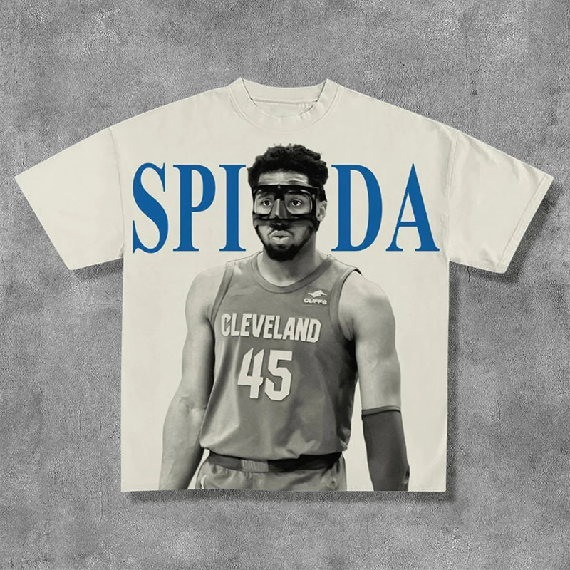 Basketball Figures Spida Print T-Shirt