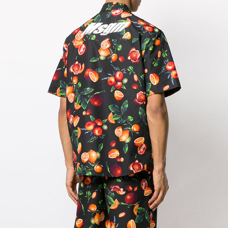 Fresh Fruit Print Shirt Set
