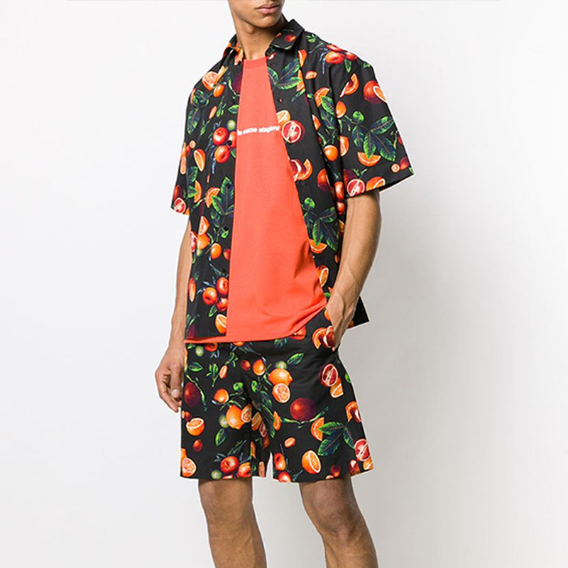 Fresh Fruit Print Shirt Set