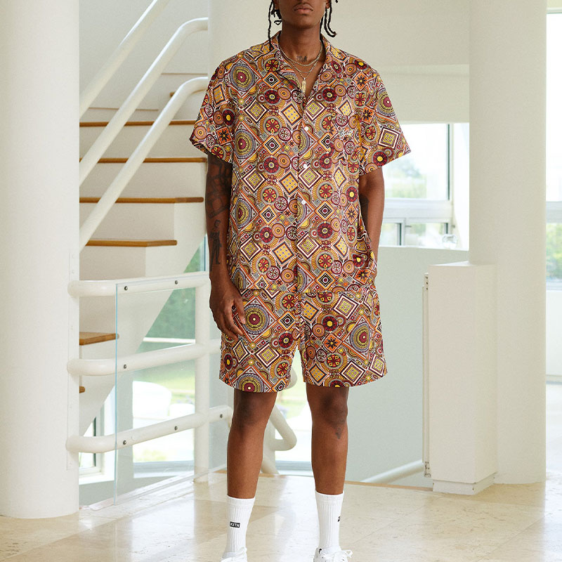 Ethnic Style Printed Shirt Set