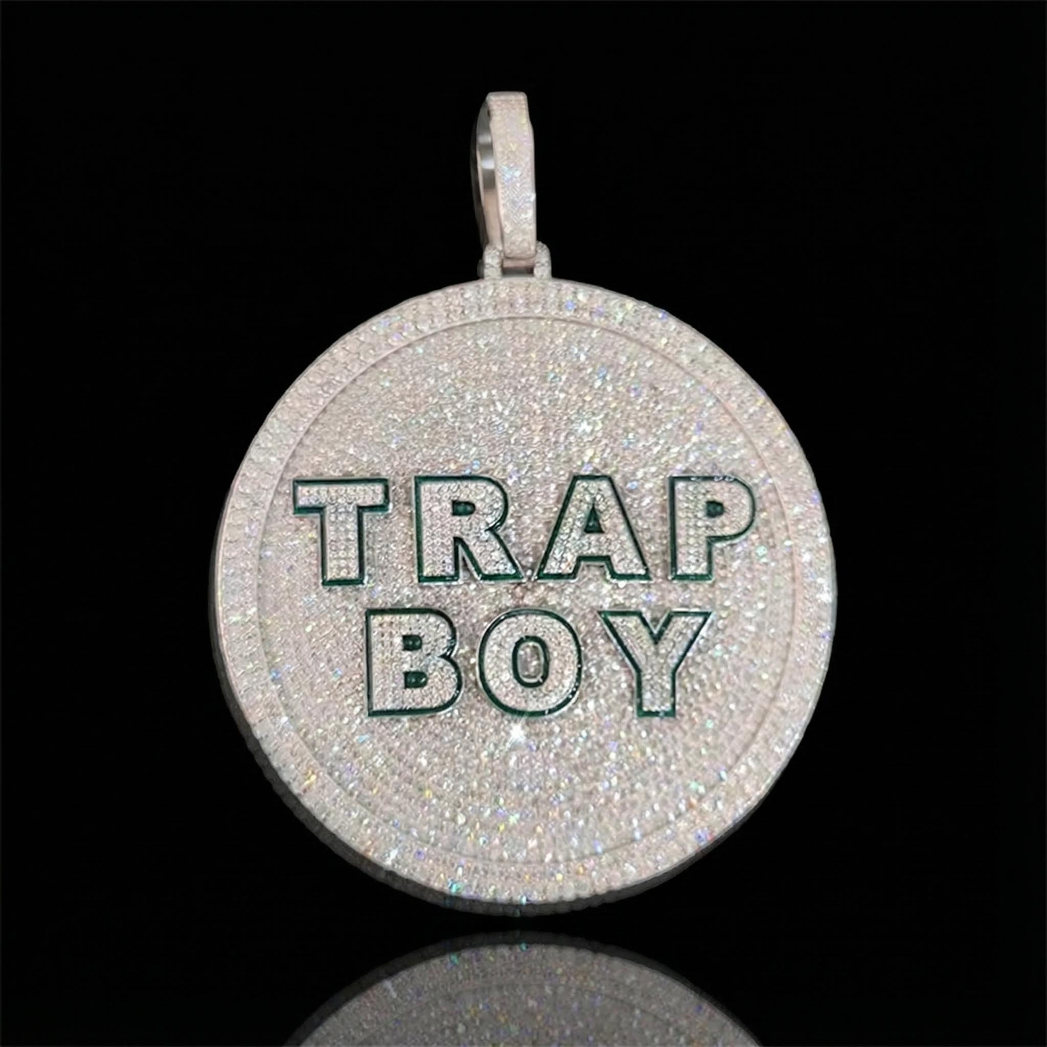 925S & VVS Moissanite Round Custom Name Pendant 925S & VVS Moissanite Round Custom Name Pendant