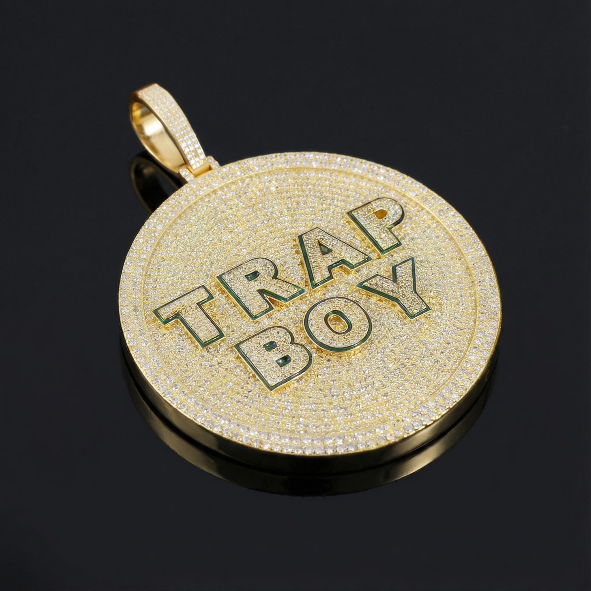 925S & VVS Moissanite Round Custom Name Pendant 925S & VVS Moissanite Round Custom Name Pendant