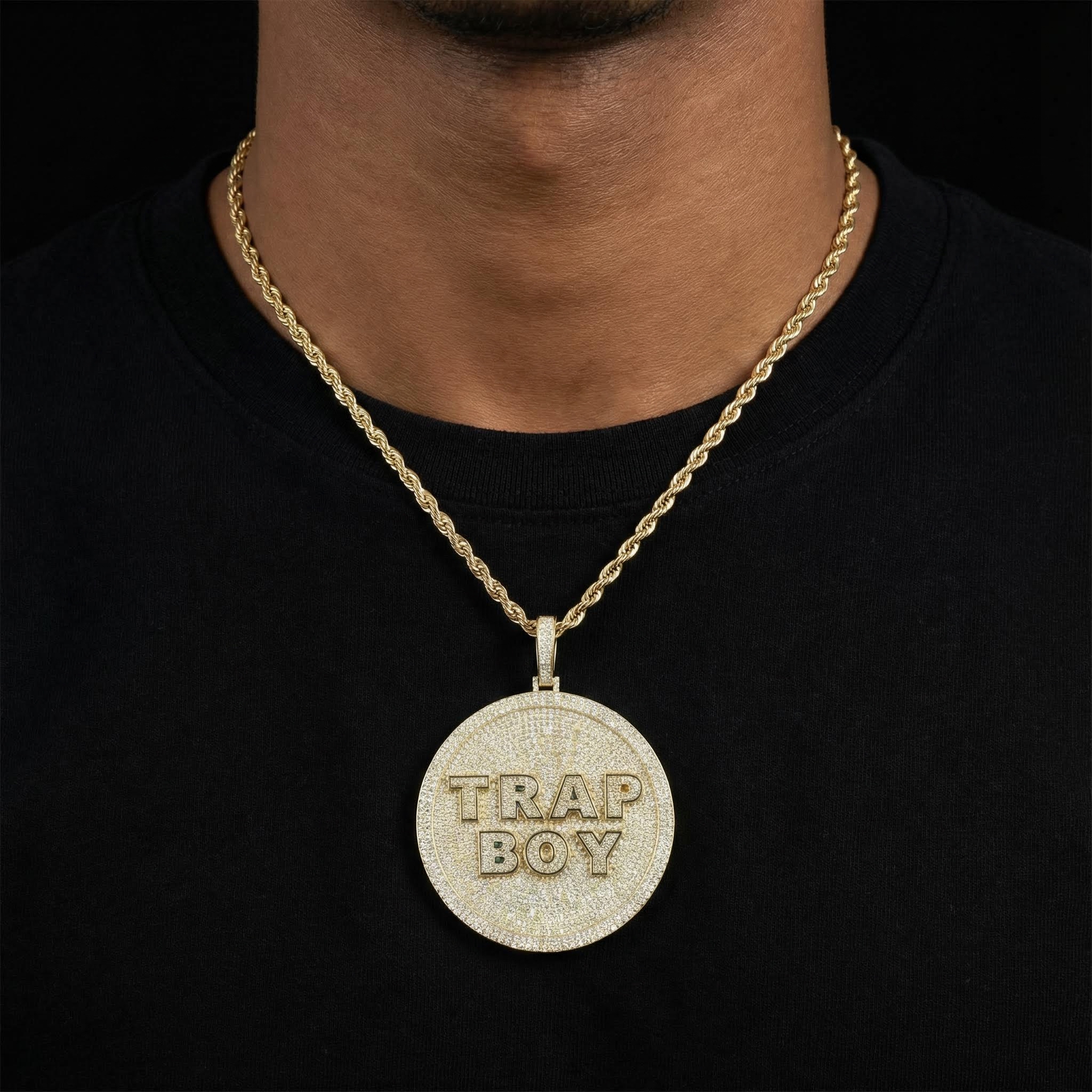 925S & VVS Moissanite Round Custom Name Pendant 925S & VVS Moissanite Round Custom Name Pendant