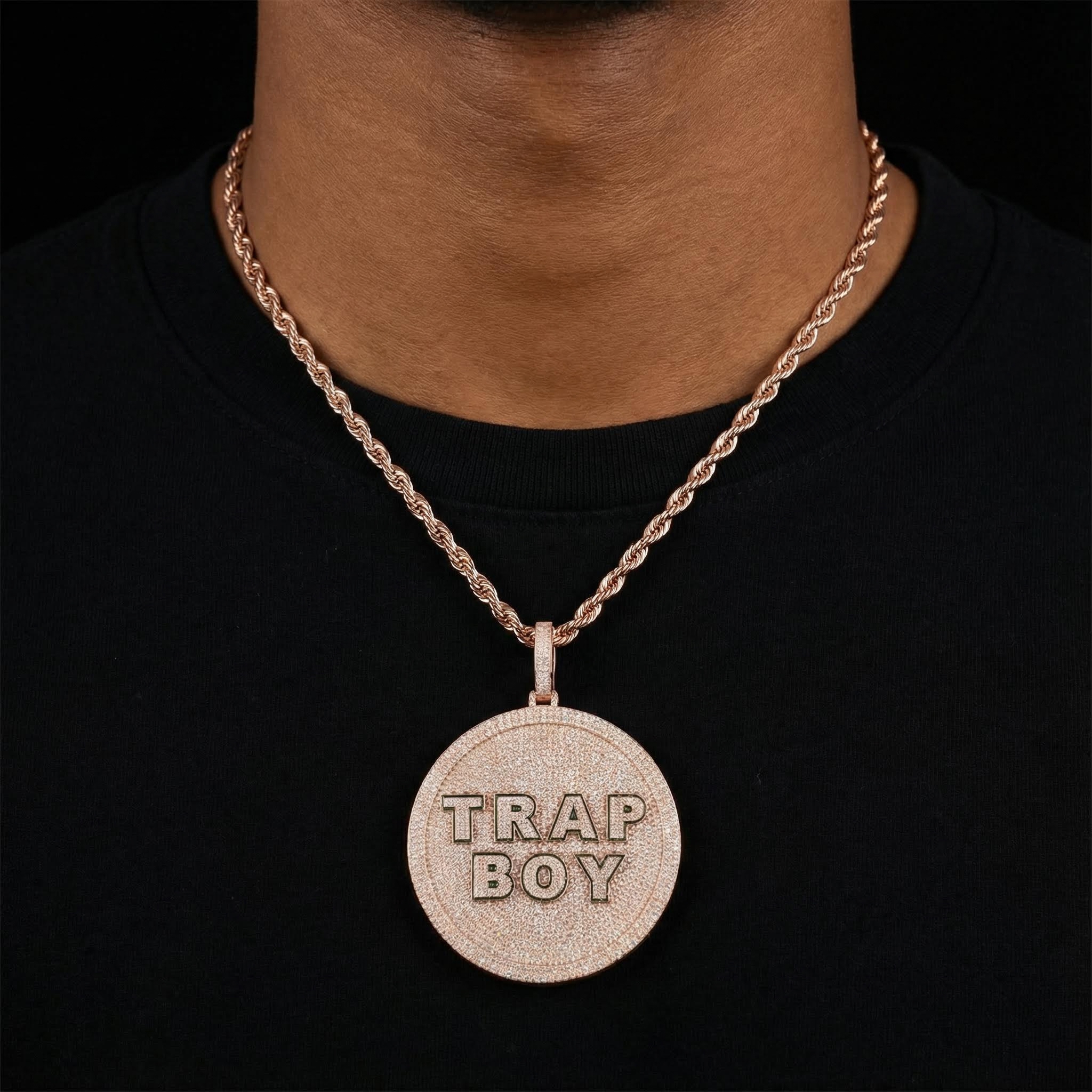 925S & VVS Moissanite Round Custom Name Pendant 925S & VVS Moissanite Round Custom Name Pendant