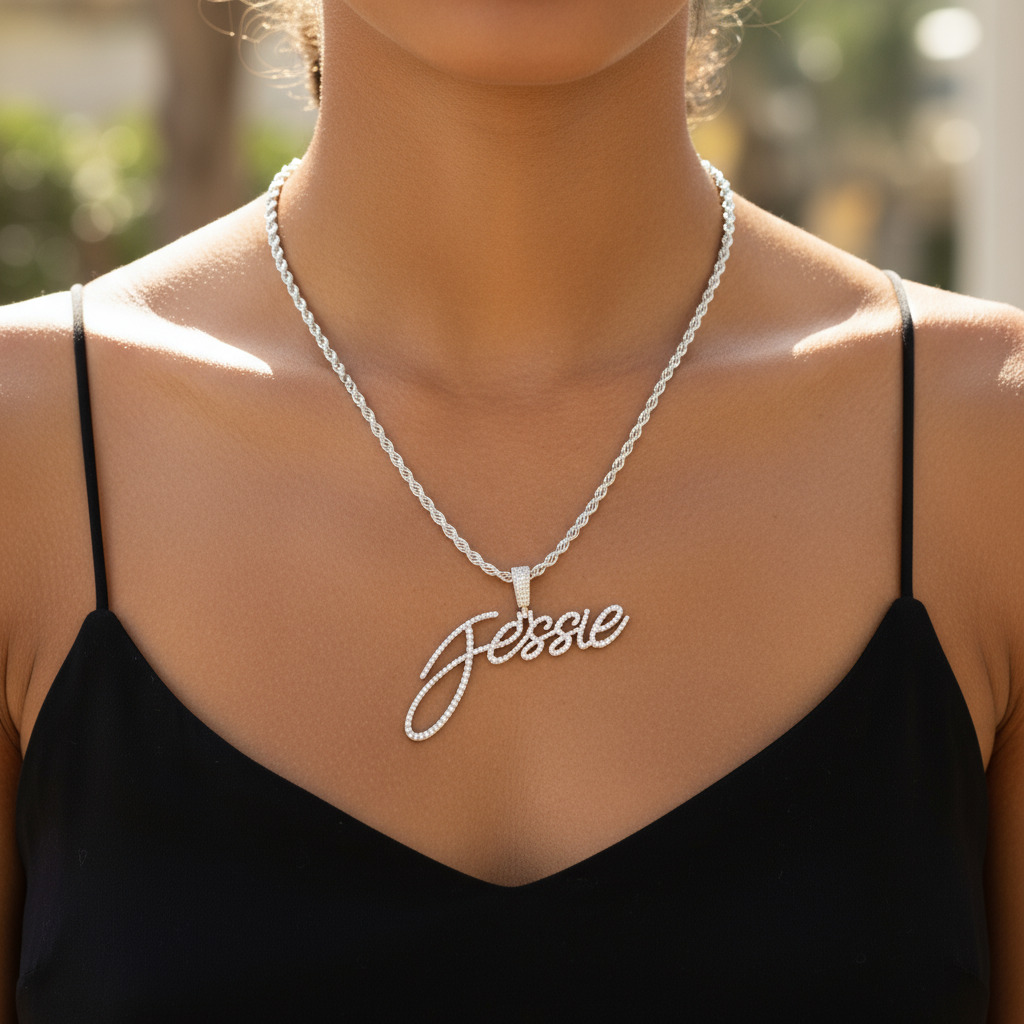 925S & VVS Moissanite Custom Personalized Name Letter Pendant 925S & VVS Moissanite Custom Personalized Name Letter Pendant