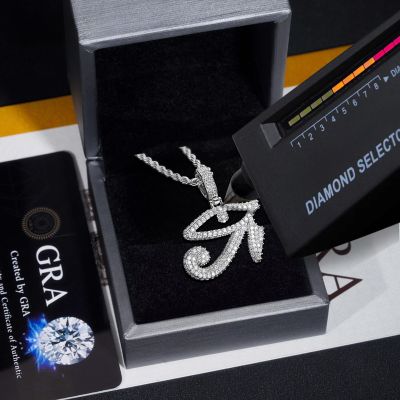 925S & VVS Moissanite Eye of Horus Pendant