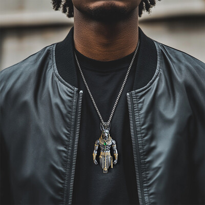 Ancient Egyptian God Anubis Pendant